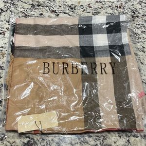 Burberry Scarf Raspberry Sorbet Check NWT
